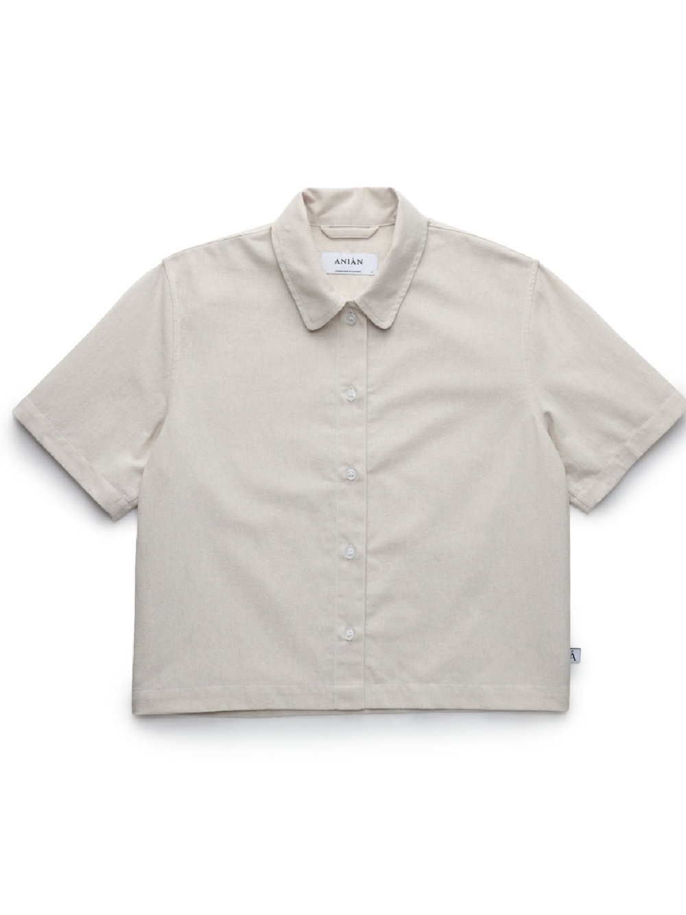 ANIAN York Crop Shirt - Neutral - Small - Picture 10 of 11